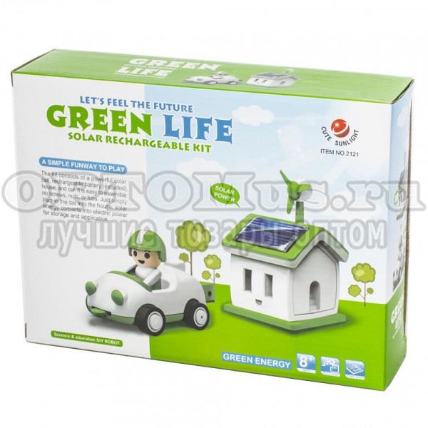 Конструктор на солнечной батарее «АВТОМОБИЛИСТ» Green Life Solar Kit Car оптом