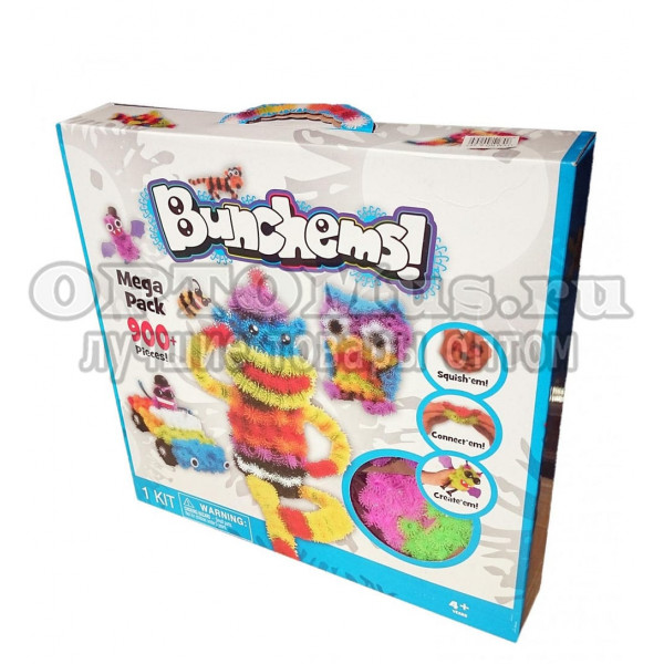 Конструктор-липучка Bunchems Mega Pack 900+ оптом