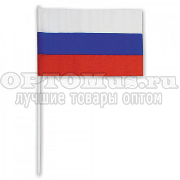 Флаг «Триколор» 20*30 см оптом