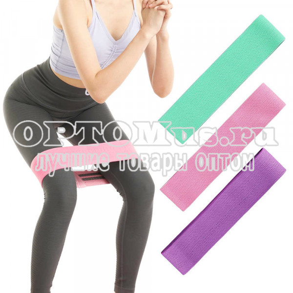 Тканевые резинки для фитнеса Luting Fit 3 шт оптом