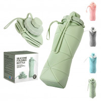 Складная бутылка для воды Silicone Folding Bottle