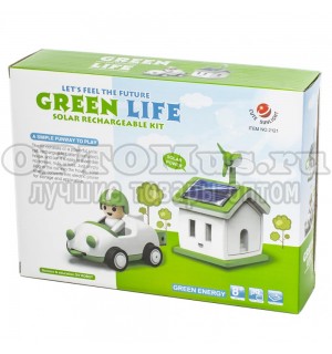 Конструктор на солнечной батарее «АВТОМОБИЛИСТ» Green Life Solar Kit Car оптом KazanExpress