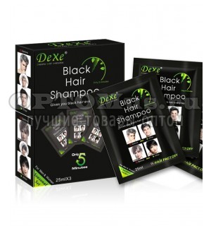 Шампунь от седины Dexe Black Hair Shampoo оптом в Златоусте
