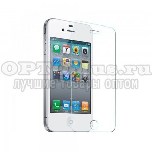 Защитное стекло для iPhone 4 Tempered Glass оптом в Каспийске