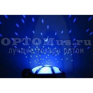 Проектор звездного неба Черепаха, детский ночник с мелодиями в виде мягкой игрушки оптом в Петрозаводске