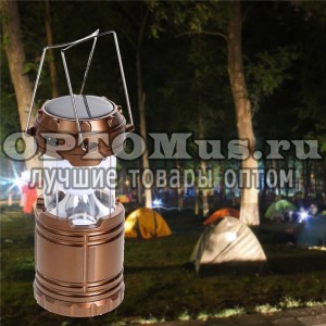 Фонарь-лампа для кемпинга на солнечной батарее Camping Lights оптом в Сарове