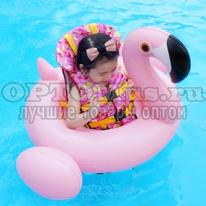 Надувной детский круг Фламинго Baby Inflatable Swan оптом в Стерлитамаке