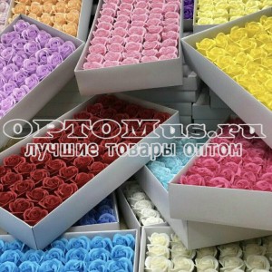 Мыльные розы упаковка 50 шт оптом в Ишимбае