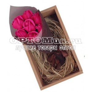 Подарочный набор букет из мыльных роз оптом в Новомосковске
