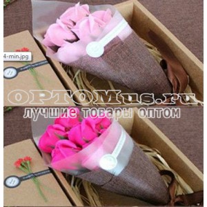 Подарочный набор букет из мыльных роз оптом в Караганде