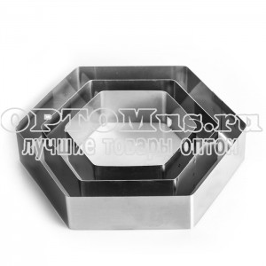 Набор металлических форм для выпечки восьмиугольник 3 шт оптом в Иваново