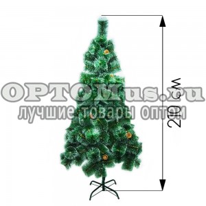 Новогодняя елка 210 см (фабричная) оптом в Чапаевске