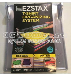 Органайзер для одежды Ezstax T-Shirt Organizing System оптом официальный сайт