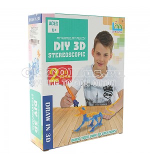 Набор 3D ручек Diy 3D Stereoscopic (2 цвета) оптом в Бийске