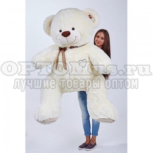 Плюшевый медведь I Love You (без набивки) 180 см оптом в Калининграде