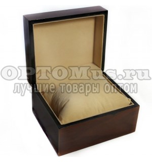 Коробка для часов деревянная лакированная оптом в Благовещенске