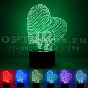 Светильник 3D Creative Light оптом в Китае