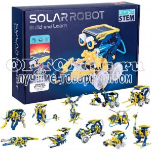 Конструктор на солнечной батарее Solar Robot Build and Learn 11 в 1 оптом в Артёме