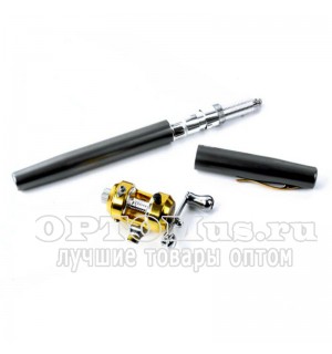 Складная удочка с катушкой Mini Rod Pocket Pen Fishing Rod оптом в Назрани
