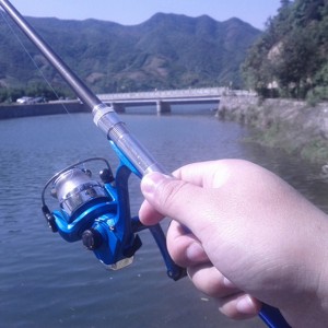 Складная удочка с катушкой Mini Rod Pocket Pen Fishing Rod оптом в Выборге