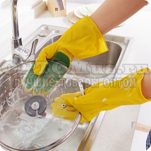 Перчатки для мытья посуды оптом в Шымкенте