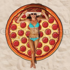Пляжное полотенце Пицца оптом в Костроме