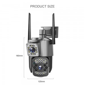 Поворотная IP-камера видеонаблюдения с двойным объективом оптом оптом в Рязани