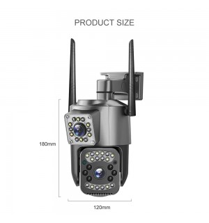 Поворотная IP-камера видеонаблюдения с двойным объективом оптом оптом в Юрге