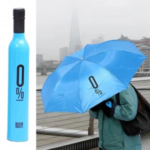Мини-зонт в бутылке вина Deco Umbrella 0% оптом в Уральске